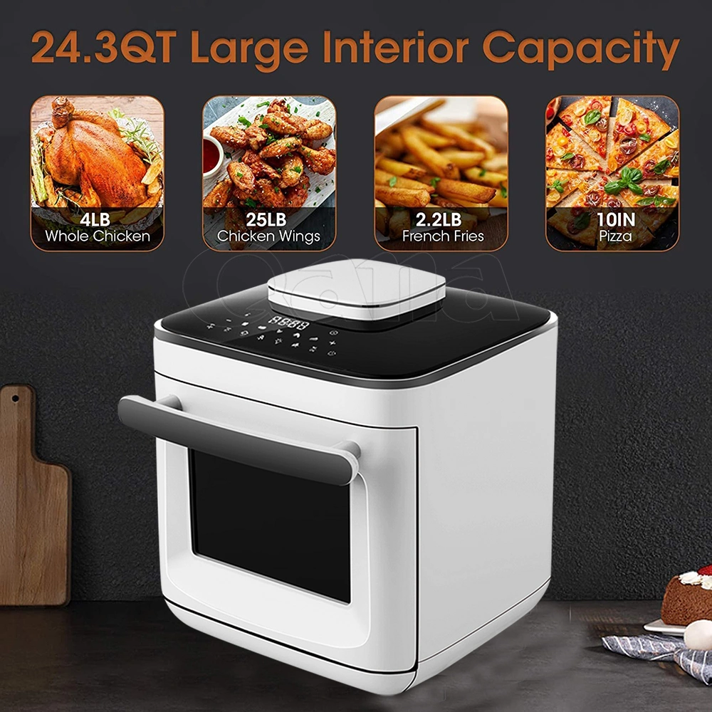 Qana Hot Sale All in 1 Multifunctional Hot Air Circulation Stainless Steel Digital Steaming Air Fryers Oven