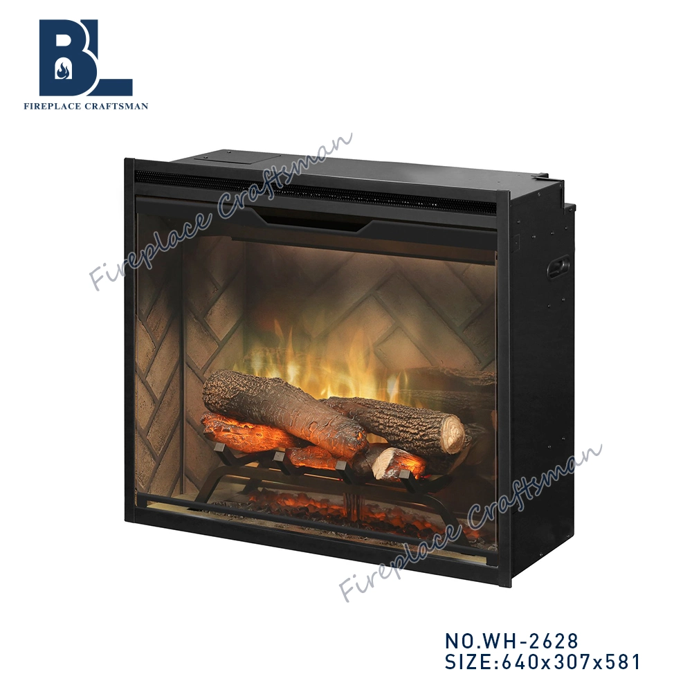 Modern Brick Decorative LED Flame Portable Electric Fireplace with Remote Control for Living Room Furniture