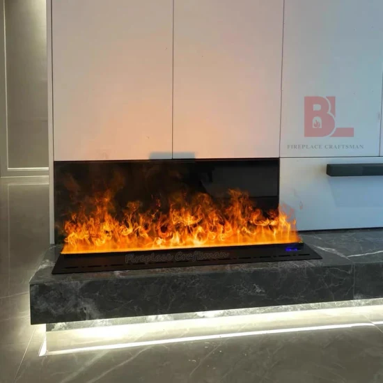 Moderno LED Flame Wall Mounts Water Vapor Fire Steam Chimenea Insertar 3D Mist Chimenea eléctrica